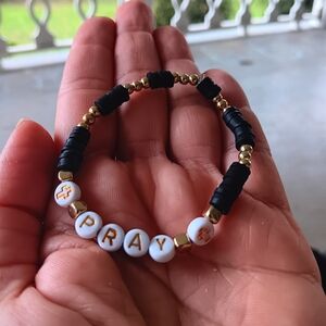Pray Heishi Bracelet - Handmade to Size
